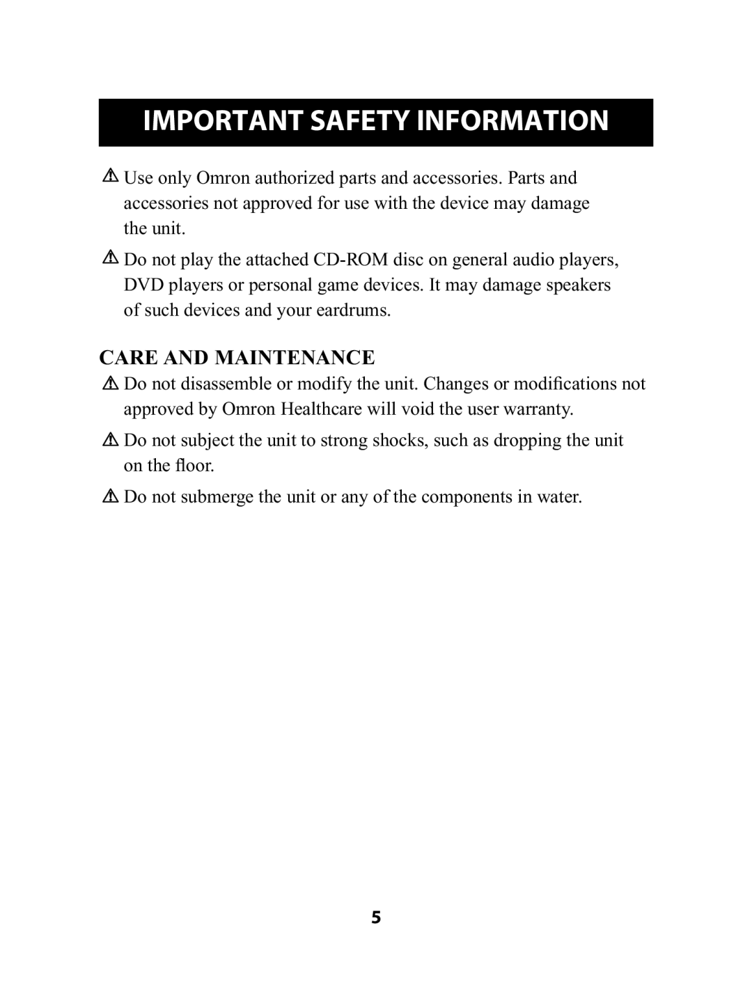 Omron Healthcare HJ-720ITC instruction manual Care and Maintenance 