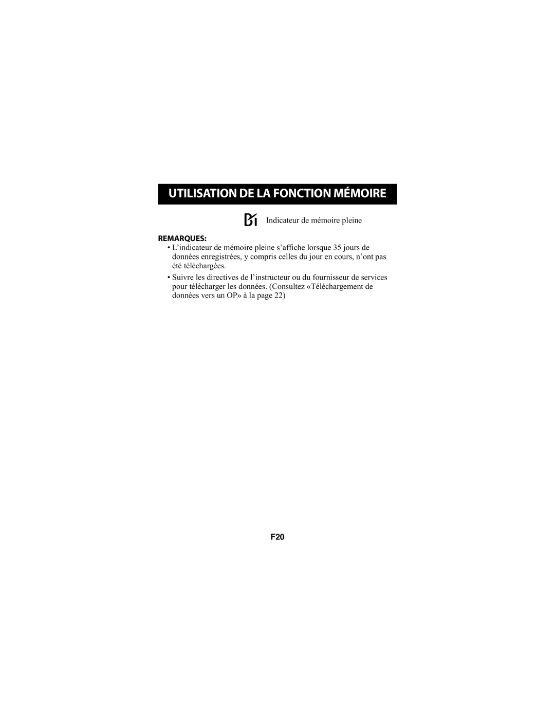 Omron Healthcare HJ-720ITCAN instruction manual F20 