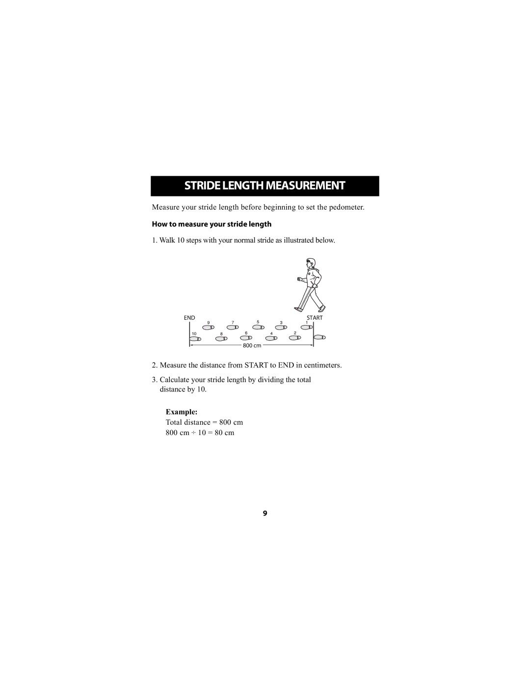 Omron Healthcare HJ-720ITCAN instruction manual Stride Length Measurement, How to measure your stride length 