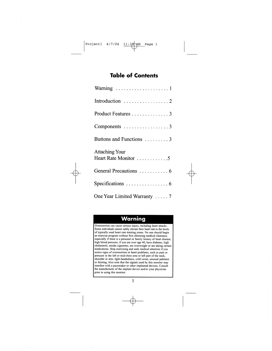 Omron Healthcare HR-100 manual 