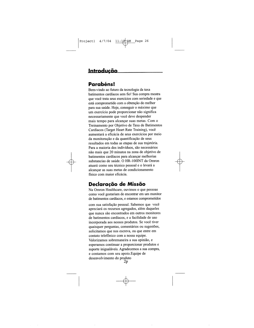 Omron Healthcare HR-100 manual 