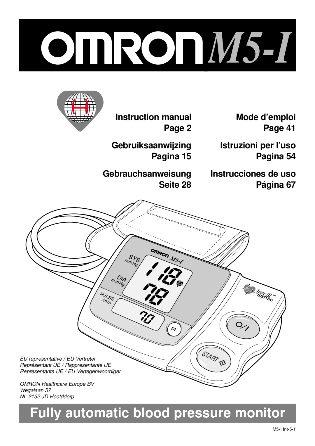 Omron Healthcare M5-I instruction manual 