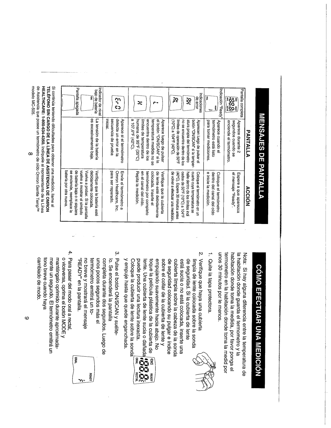 Omron Healthcare MC-505 manual 