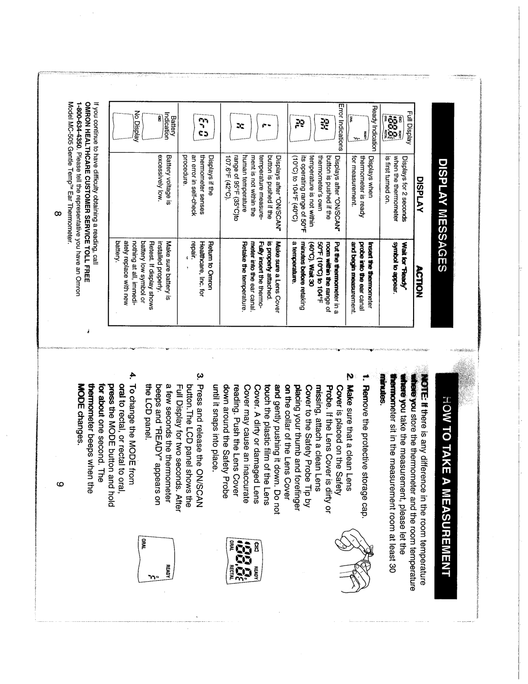 Omron Healthcare MC-505 manual 