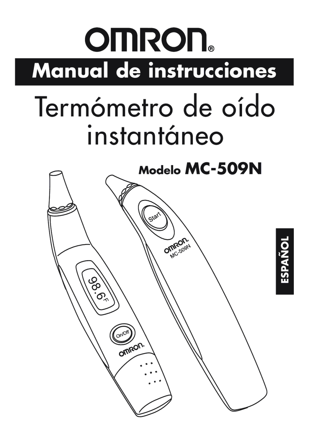 Omron Healthcare MC-509N manual Termómetro de oído Instantáneo 