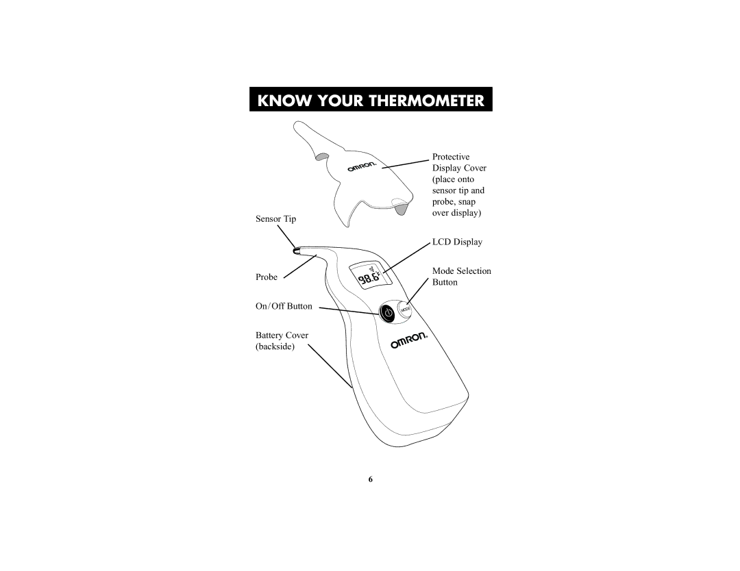 Omron Healthcare MC-600 manual Know Your Thermometer 