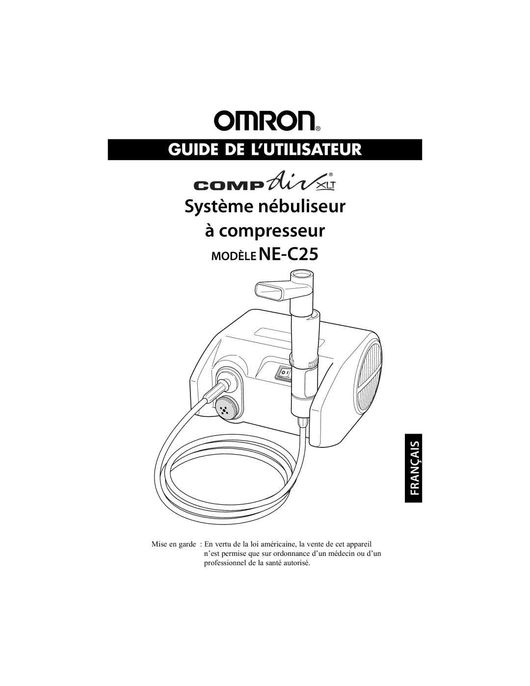 Omron Healthcare NE-C25 instruction manual Système nébuliseur Compresseur 