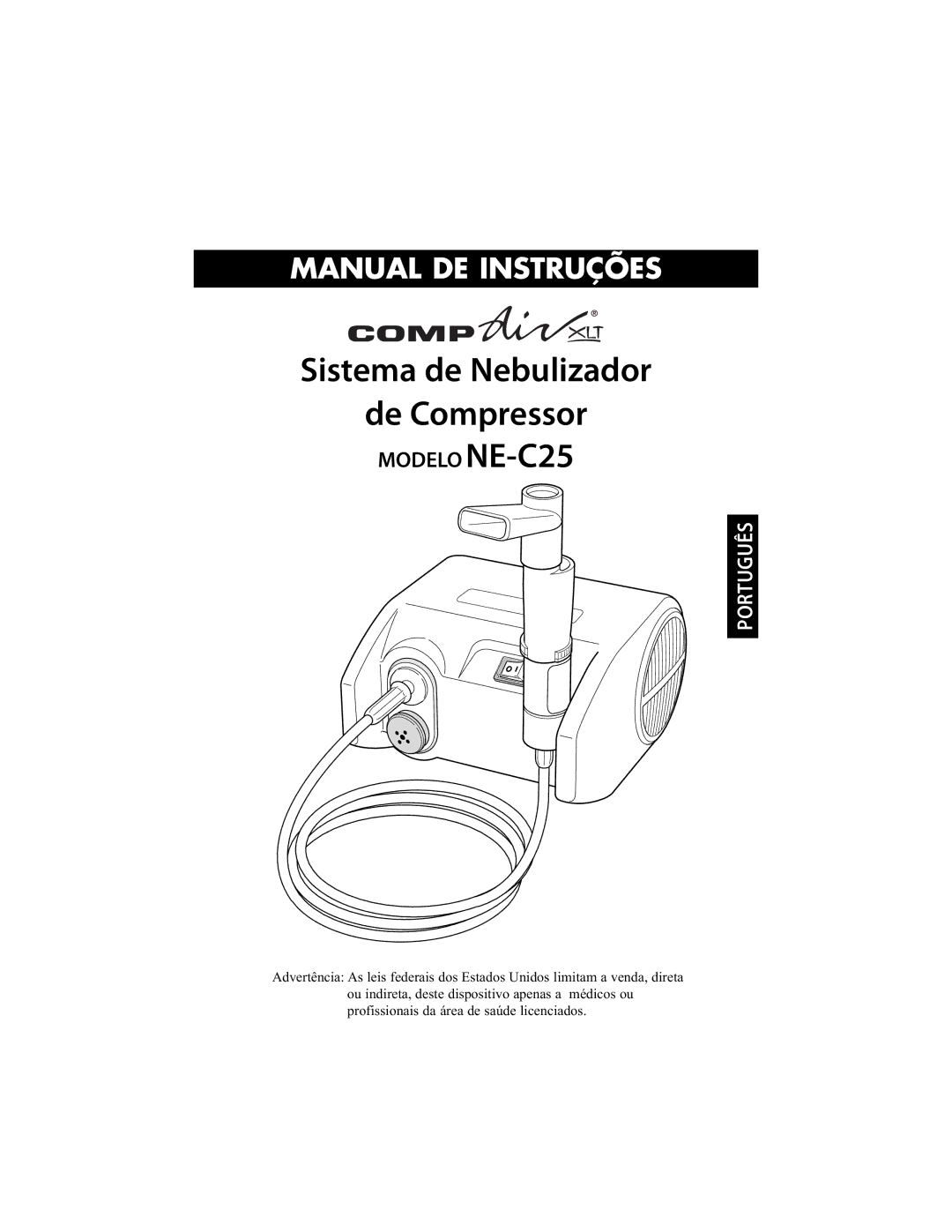 Omron Healthcare NE-C25 instruction manual Sistema de Nebulizador De Compressor 