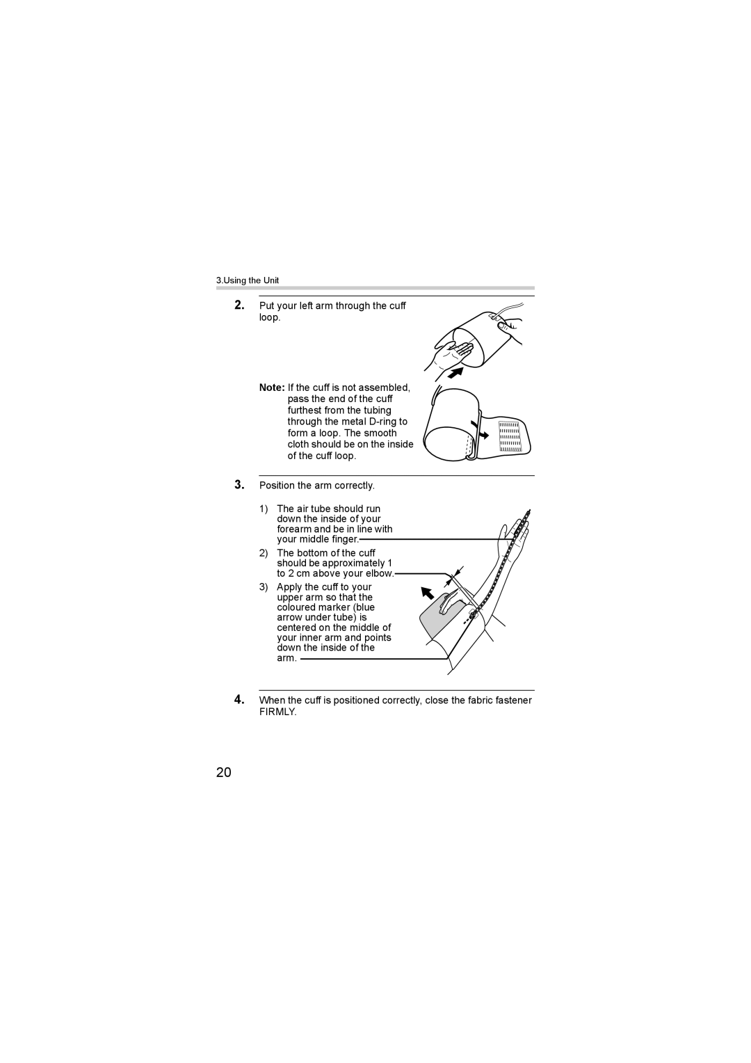 Omron HEM-SOLAR instruction manual Firmly 