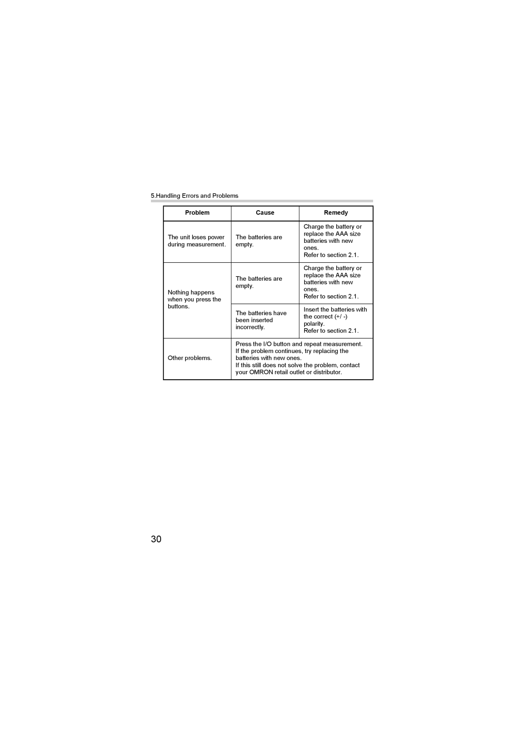 Omron HEM-SOLAR instruction manual Charge the battery or 