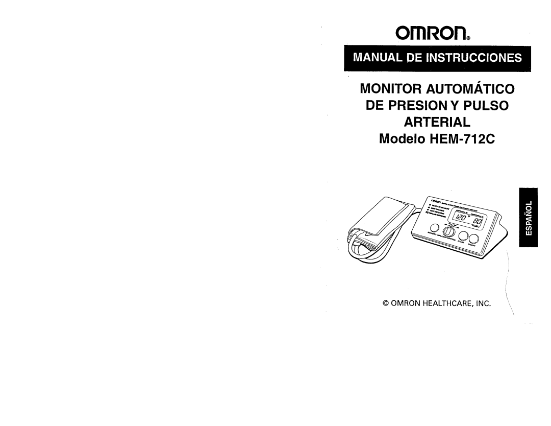Omron HEM712C manual 
