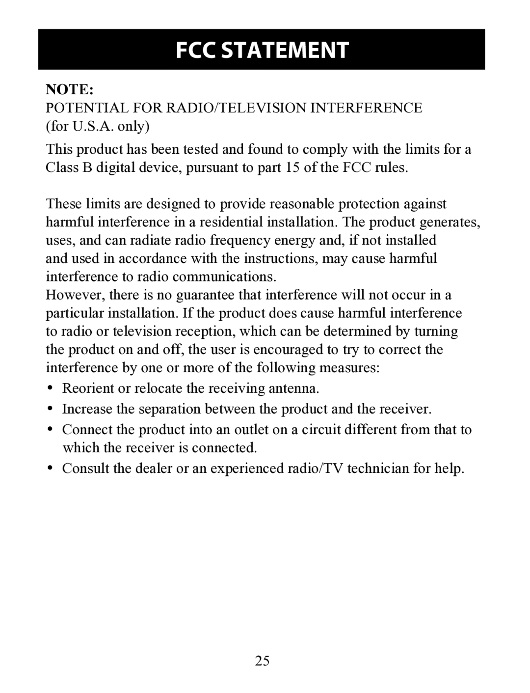 Omron HJ-322U instruction manual FCC Statement 