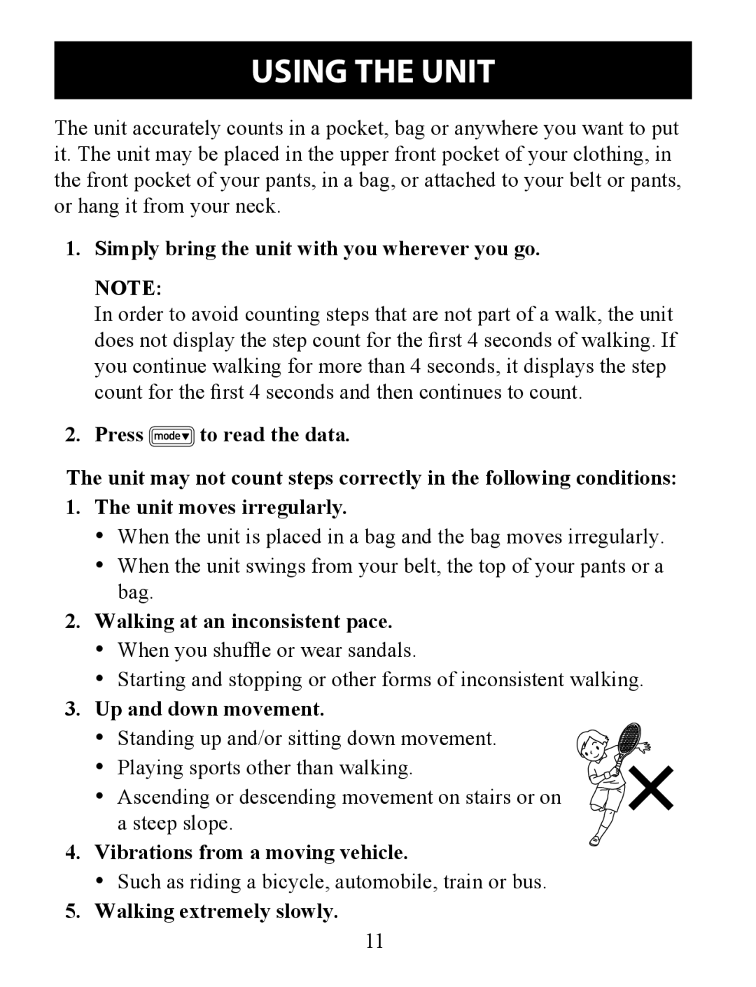 Omron HJ-324U instruction manual Using the Unit 