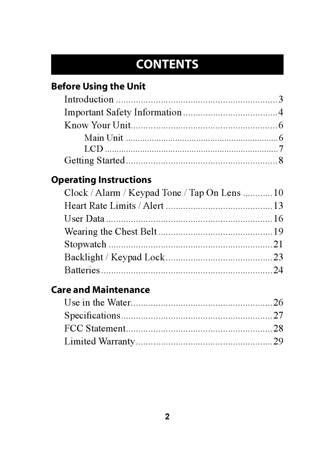 Omron HR-310 instruction manual Contents 