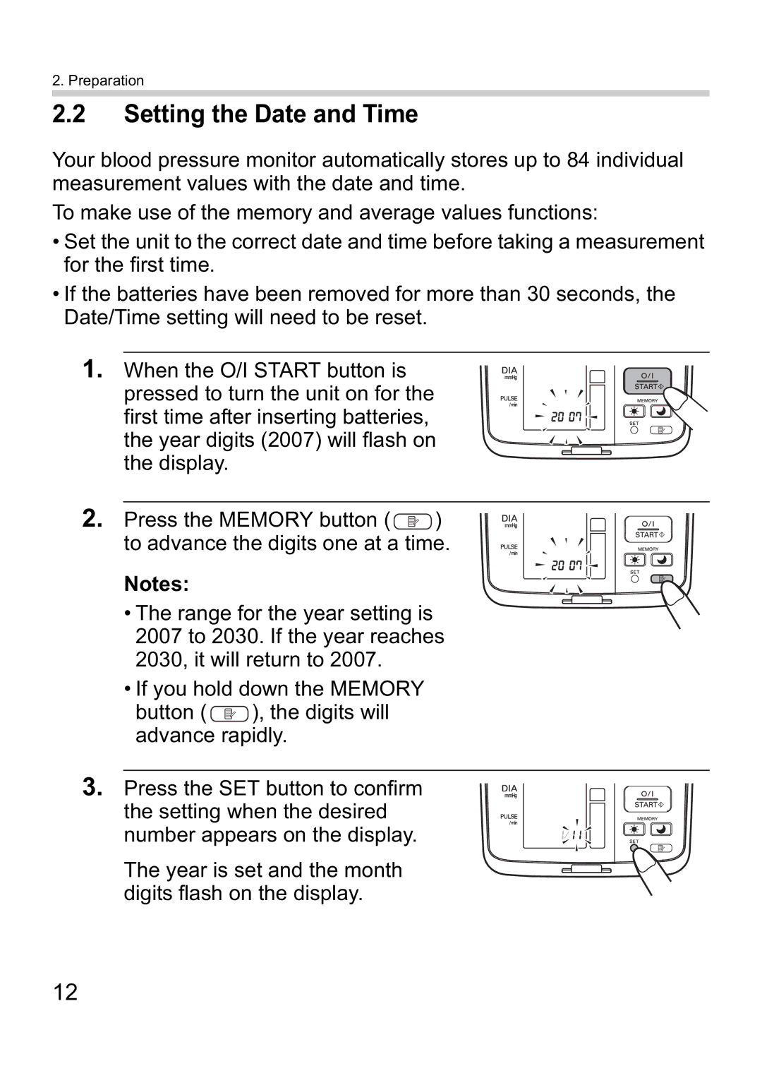 Omron i-C10 instruction manual Setting the Date and Time 