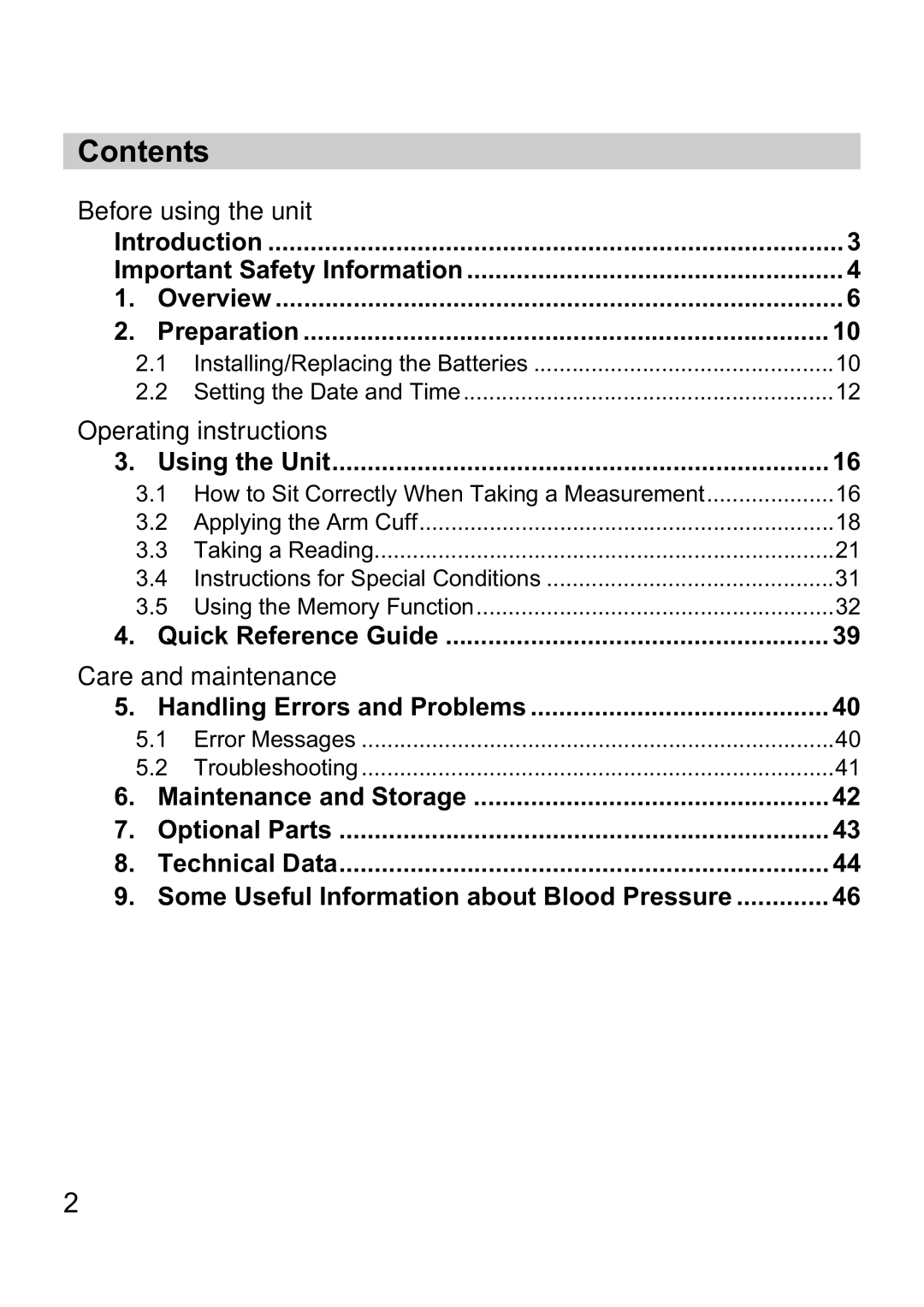 Omron i-C10 instruction manual Contents 