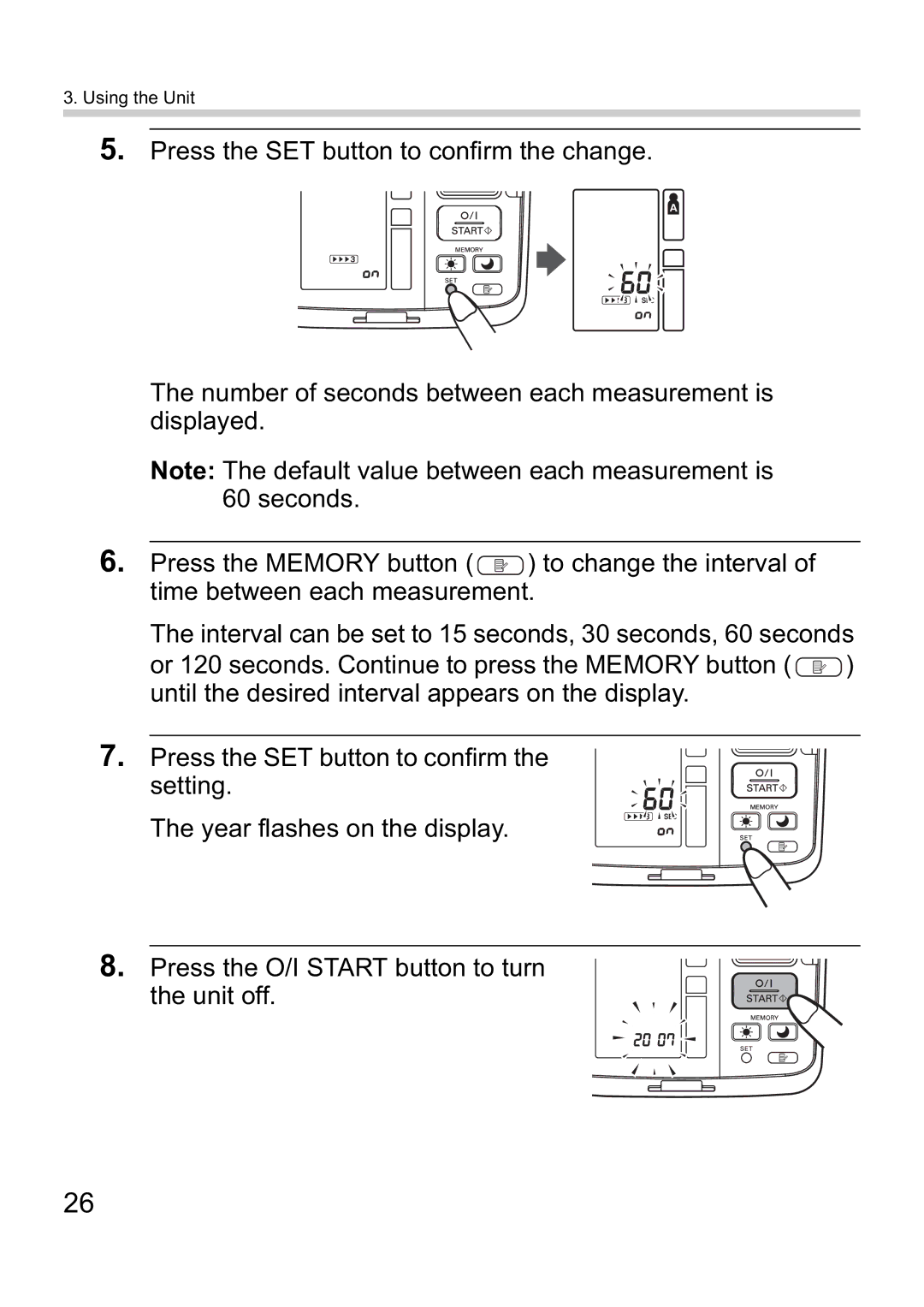 Omron i-C10 instruction manual Using the Unit 