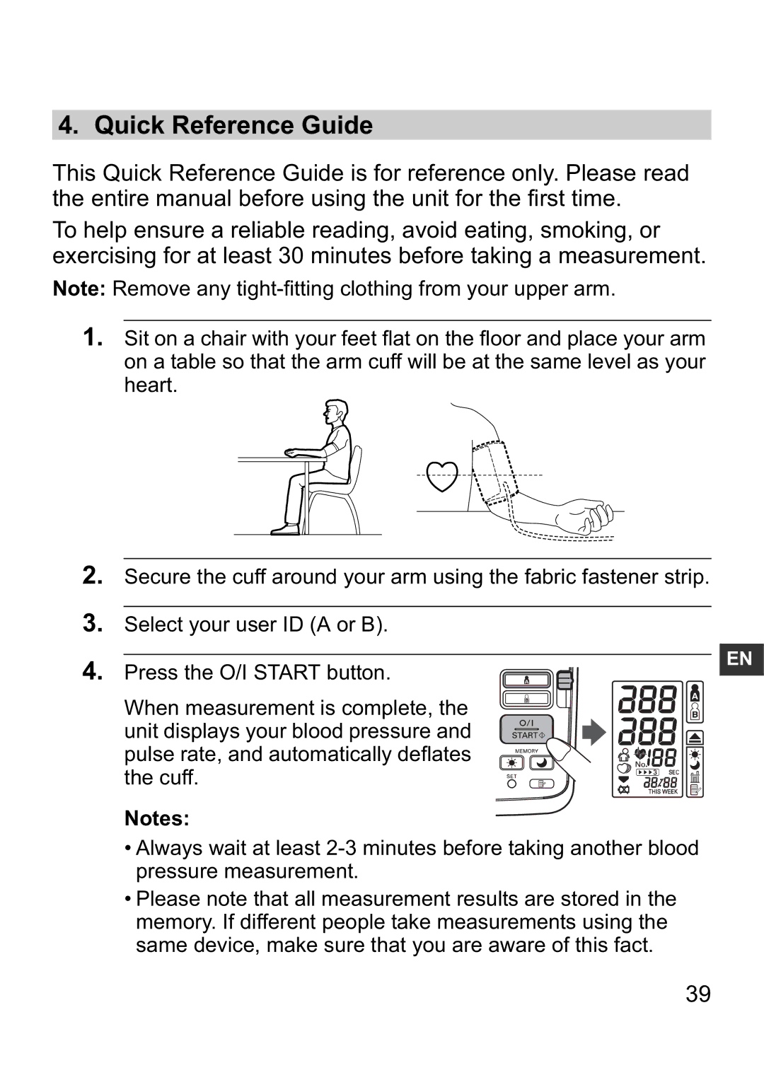 Omron i-C10 instruction manual Quick Reference Guide 