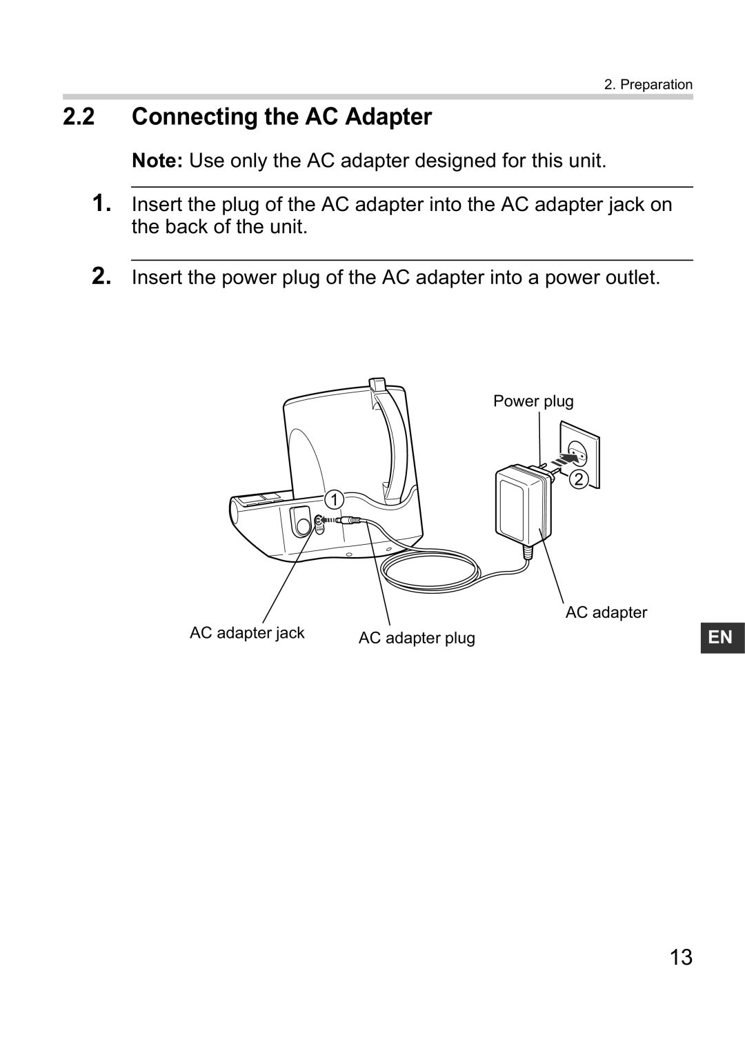 Omron i-Q132 instruction manual Connecting the AC Adapter 