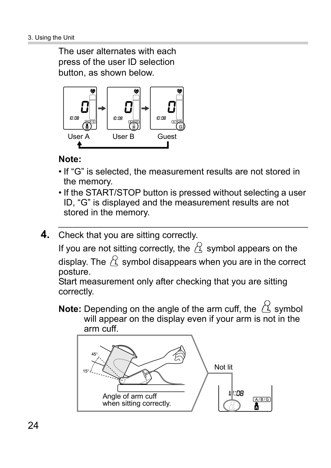 Omron i-Q132 instruction manual User a User B Guest 