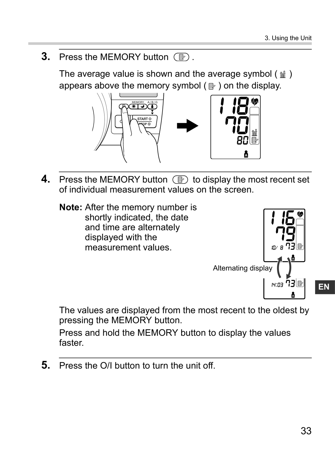 Omron i-Q132 instruction manual Alternating display 