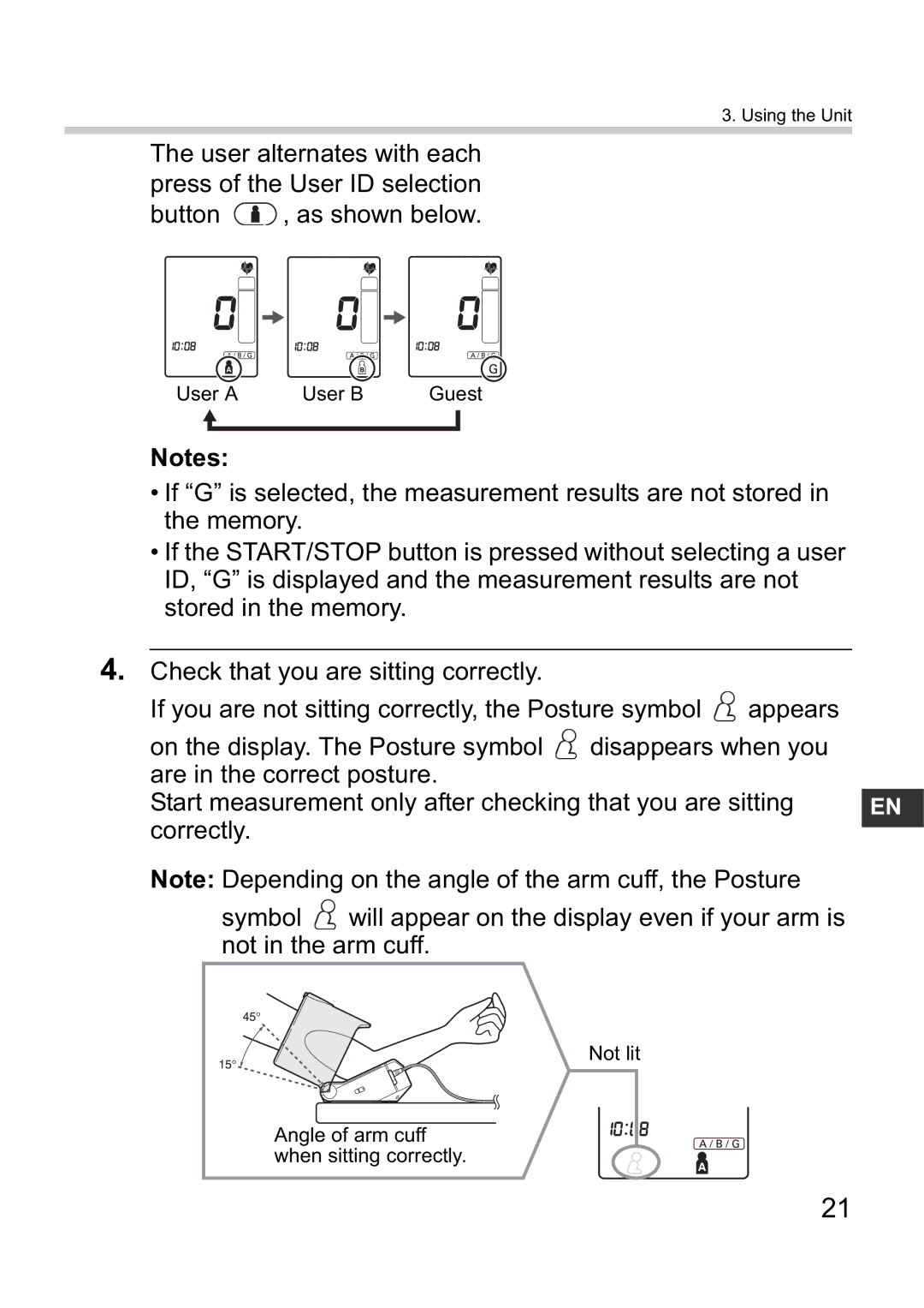 Omron i-Q142 instruction manual User a User B Guest 