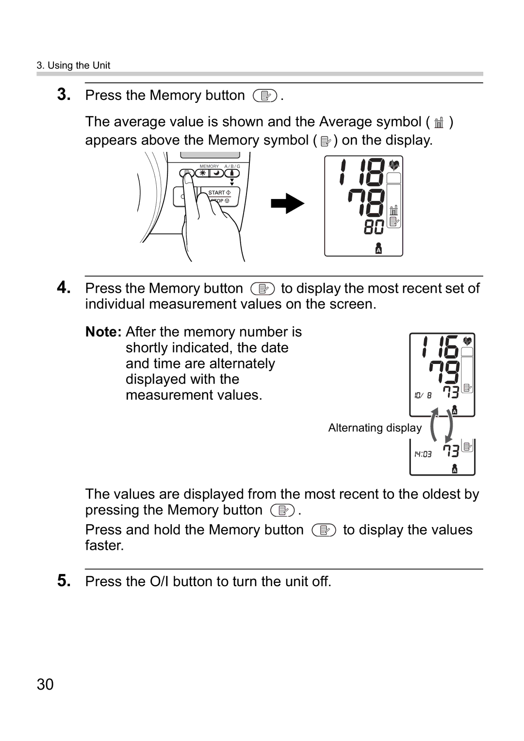 Omron i-Q142 instruction manual Alternating display 