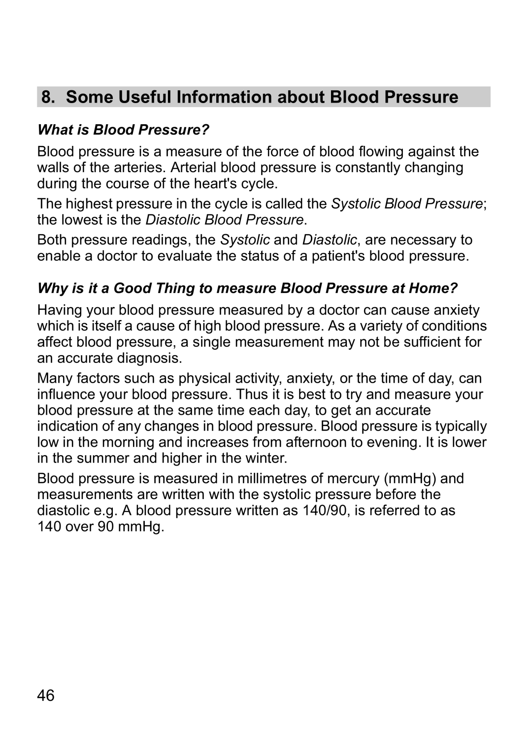 Omron i-Q142 instruction manual Some Useful Information about Blood Pressure, What is Blood Pressure? 