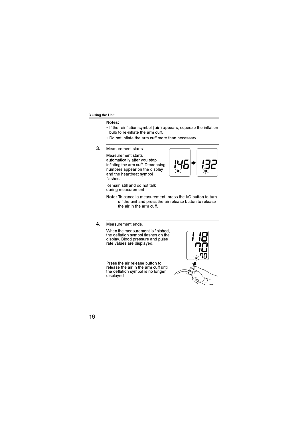 Omron M1 Compact instruction manual Using the Unit 