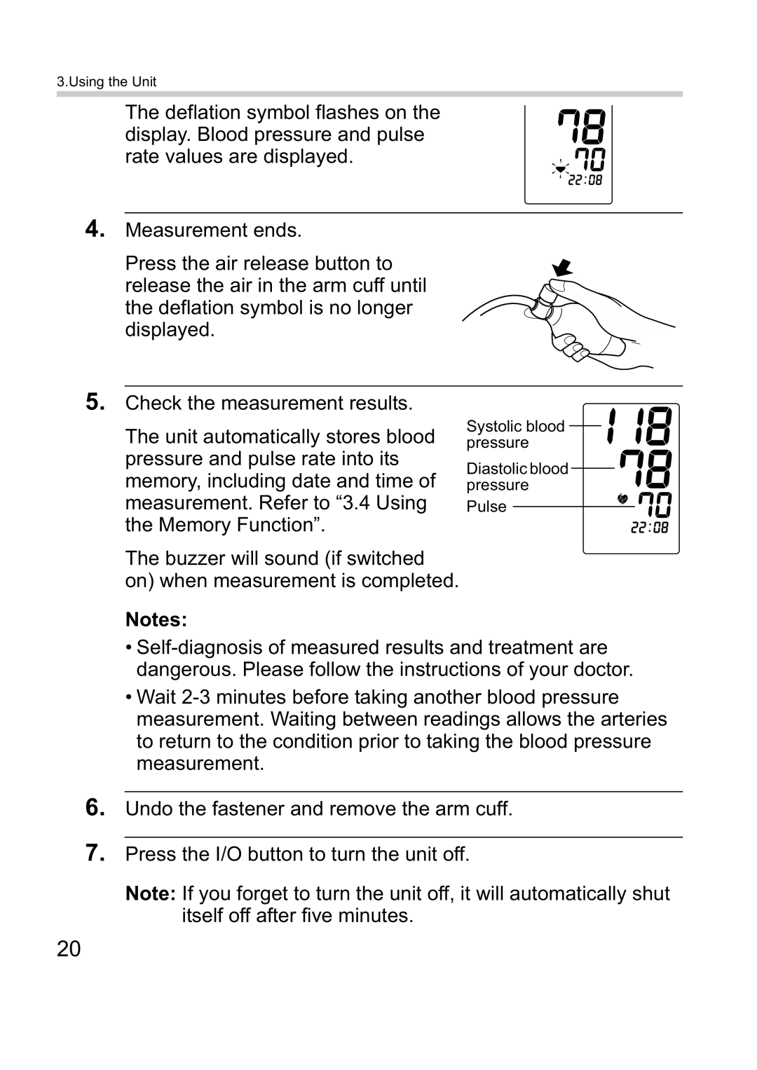 Omron M1 Plus instruction manual Systolic blood pressure Diastolic blood pressure Pulse 