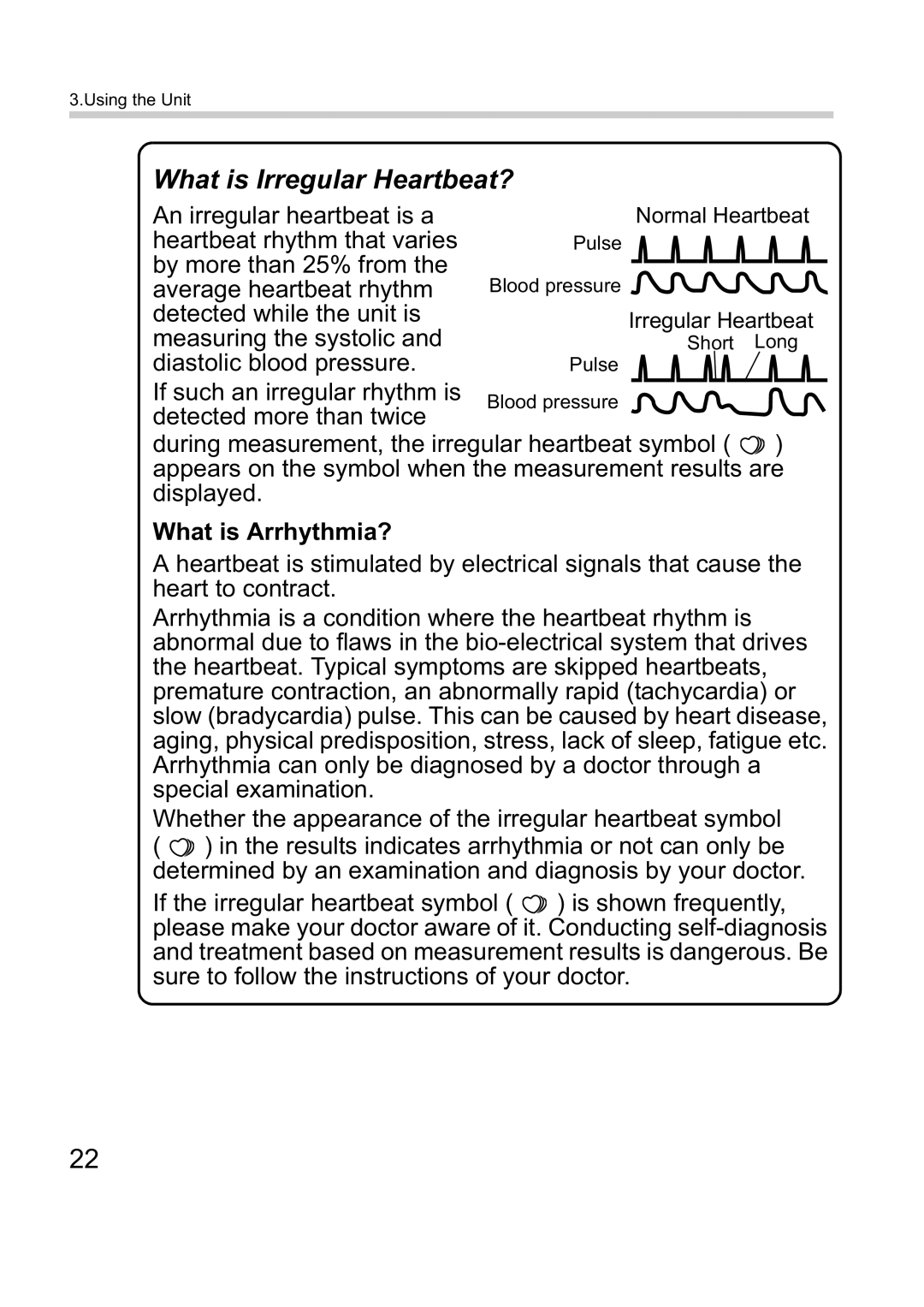 Omron M1 Plus instruction manual What is Irregular Heartbeat? 