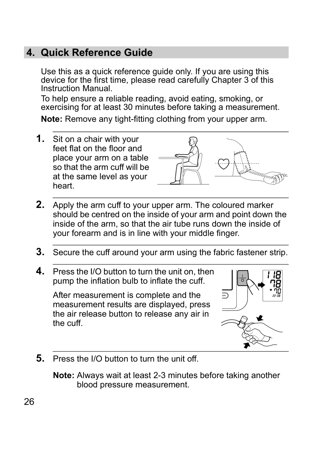 Omron M1 Plus instruction manual Quick Reference Guide 