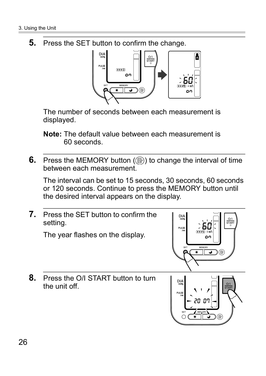 Omron M10-IT instruction manual Using the Unit 