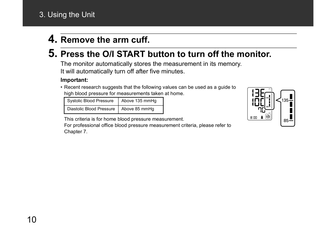 Omron M3W instruction manual Using the Unit 