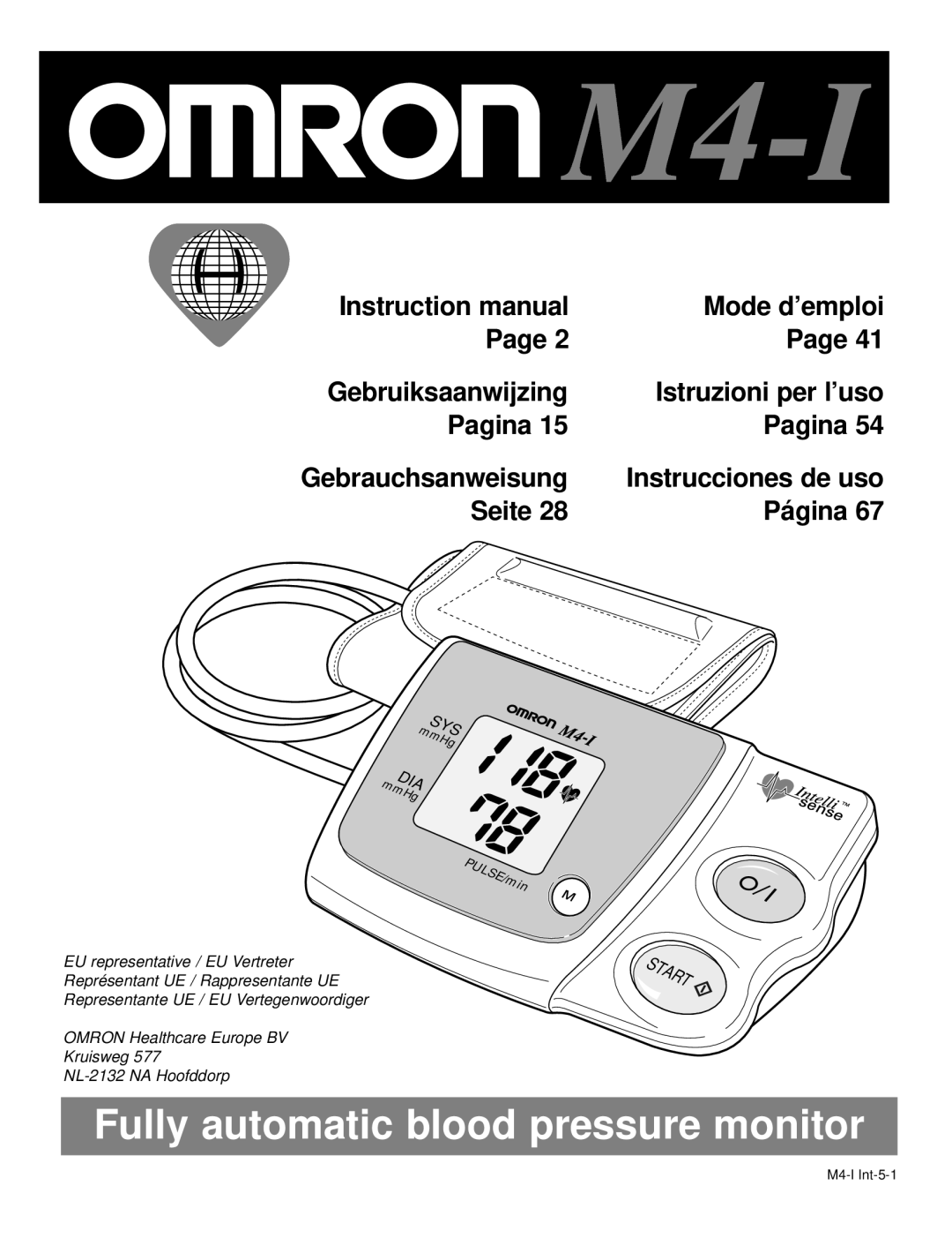 Omron M4-I instruction manual 