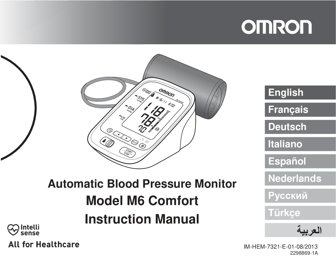 Omron instruction manual Model M6 Comfort 