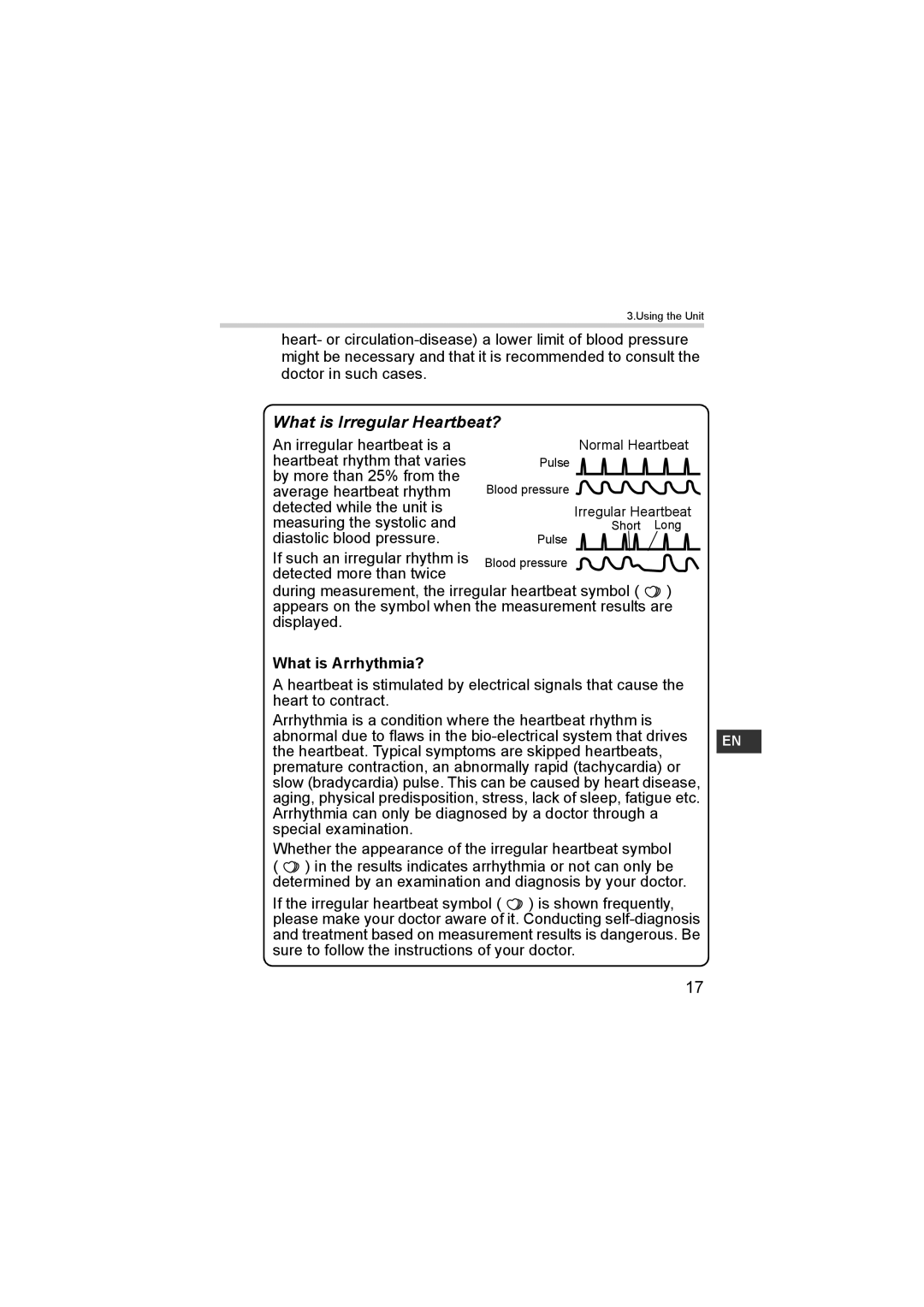 Omron M6 instruction manual What is Irregular Heartbeat? 