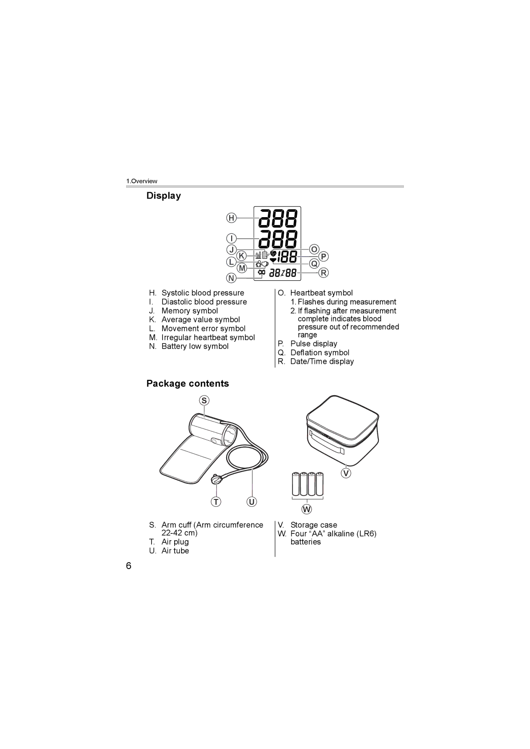 Omron M6 instruction manual Display 