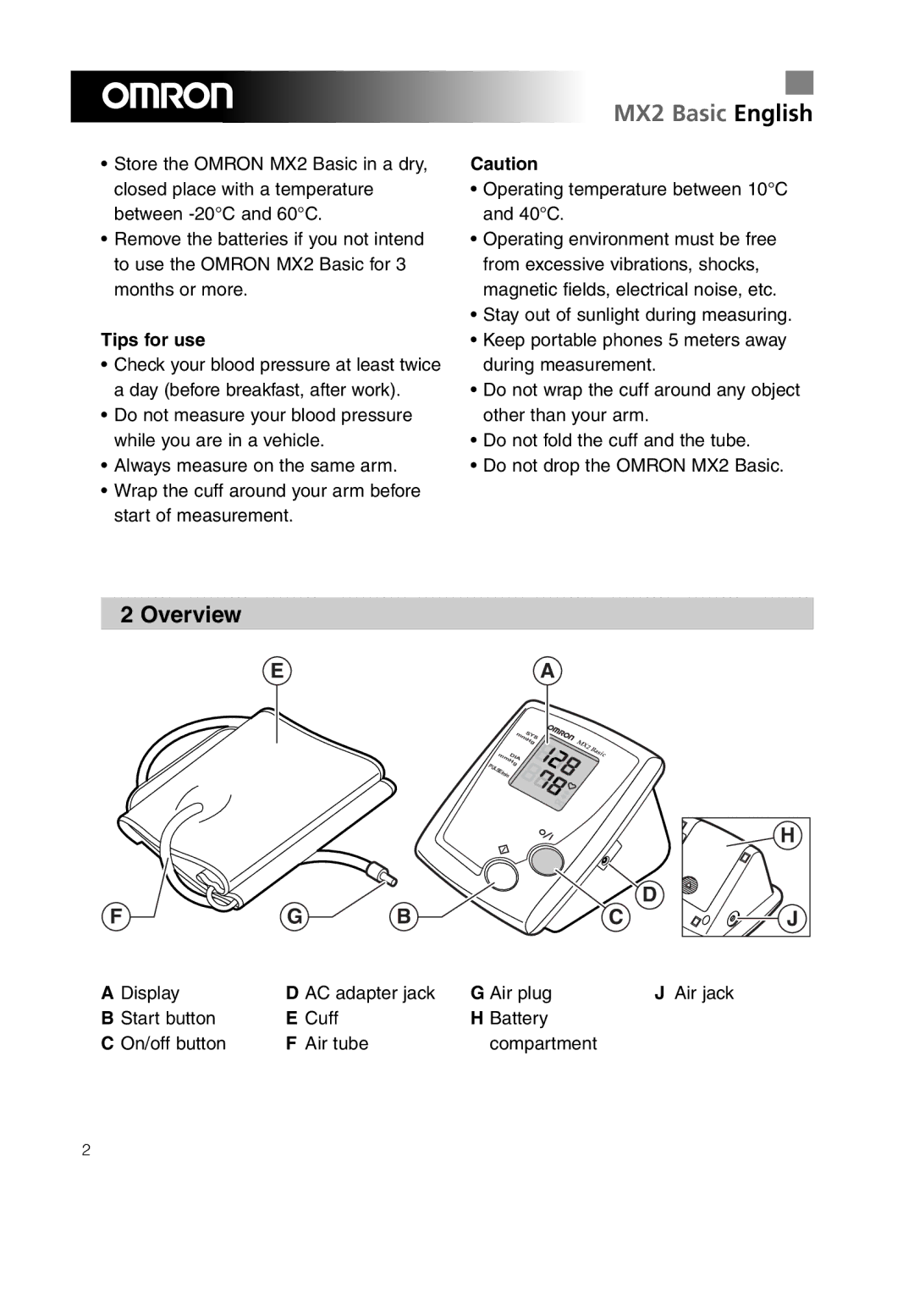 Omron MX2 Basic instruction manual Overview, Tips for use 