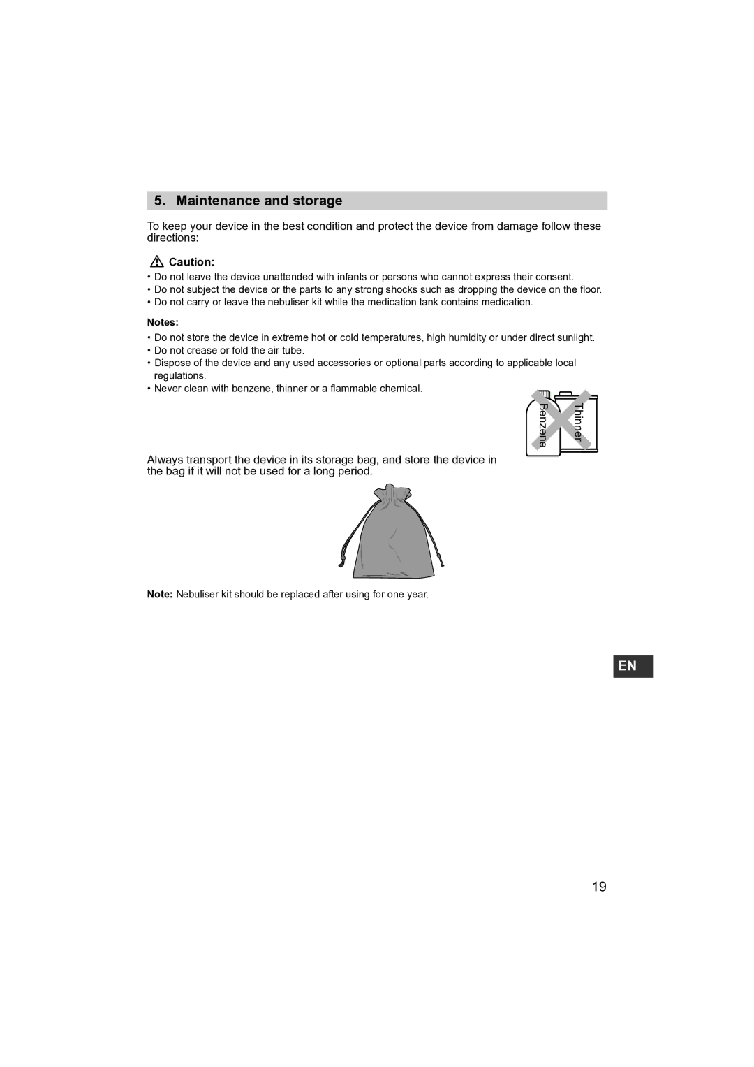 Omron NE- C801KD instruction manual Maintenance and storage 