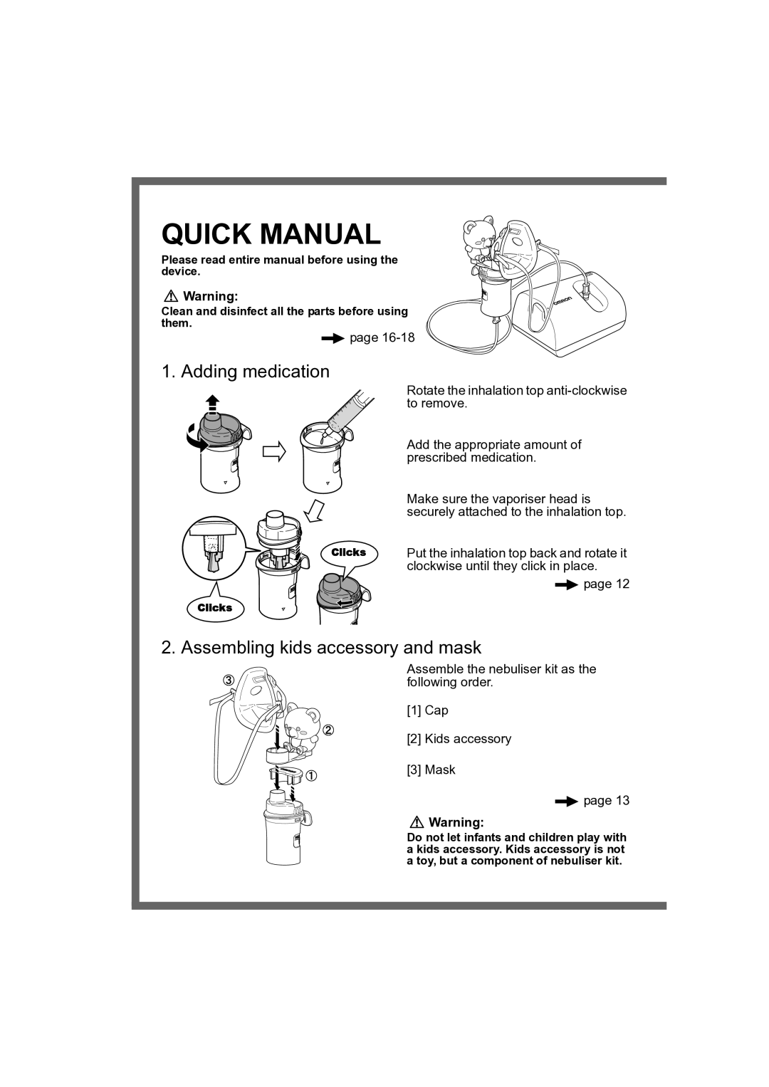 Omron NE- C801KD instruction manual Quick Manual 