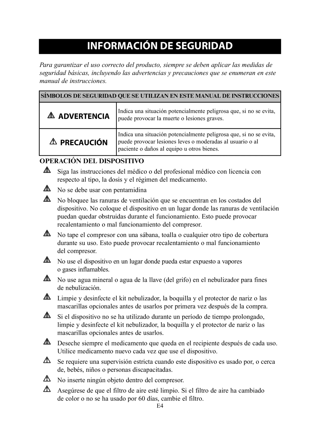 Omron NE-C28 instruction manual Información DE Seguridad, Operación DEL Dispositivo 