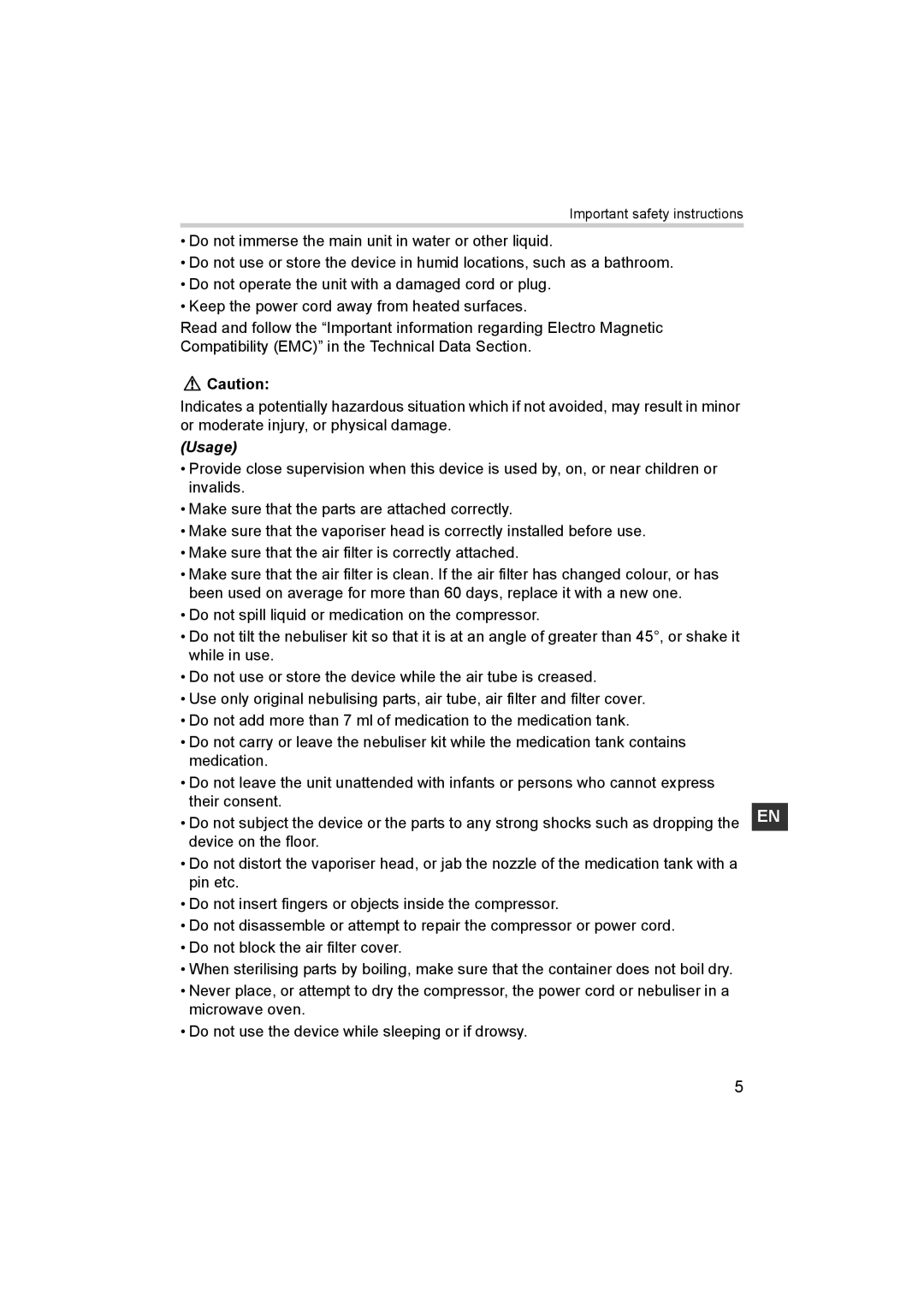 Omron NE-C29-E instruction manual Important safety instructions 