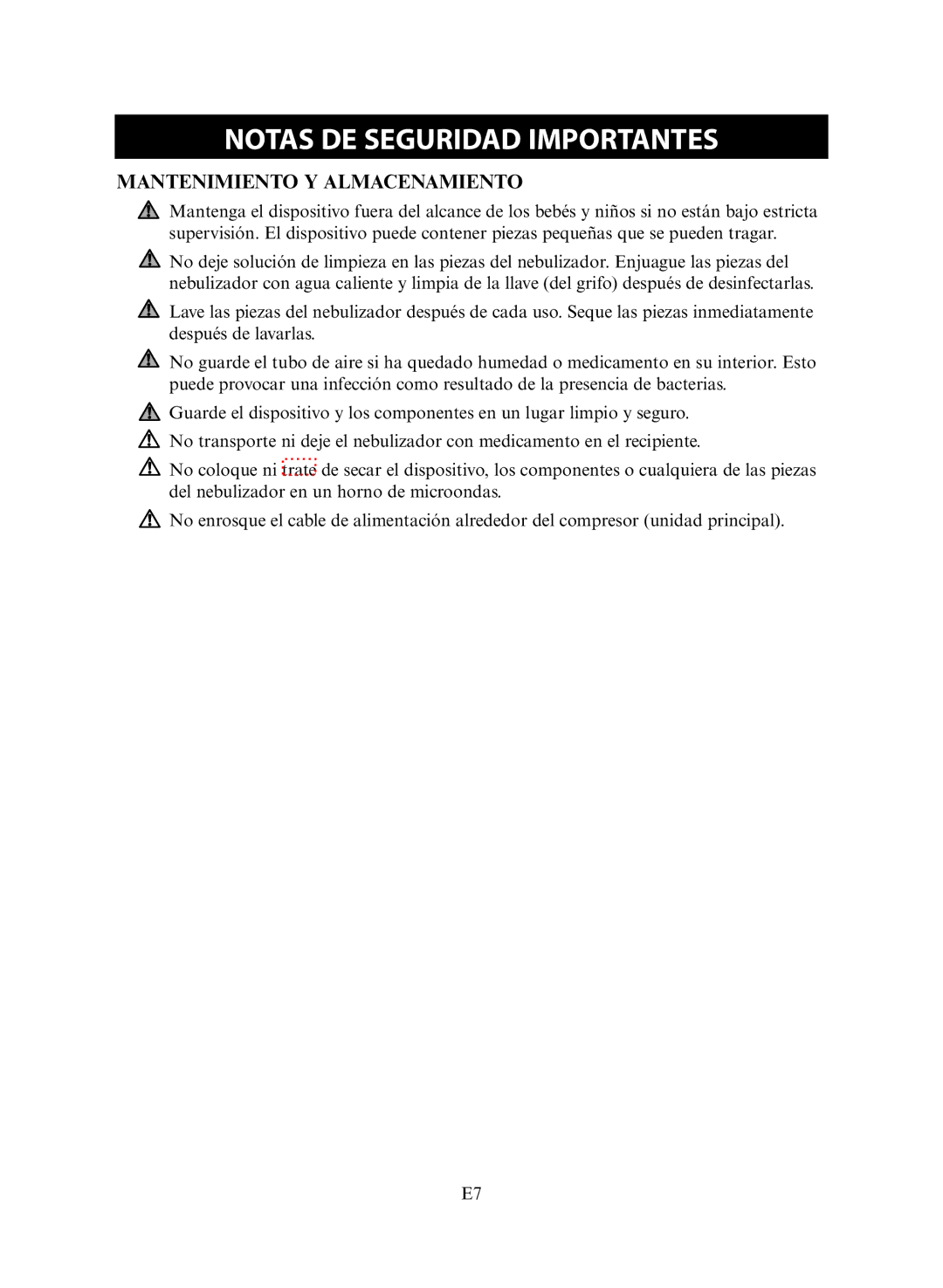 Omron NE-C30 instruction manual Mantenimiento Y Almacenamiento 