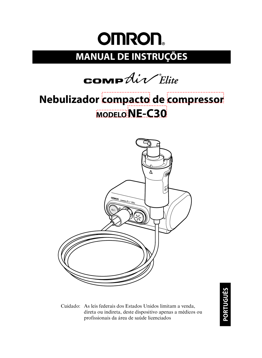 Omron NE-C30 instruction manual Nebulizador compacto de compressor 