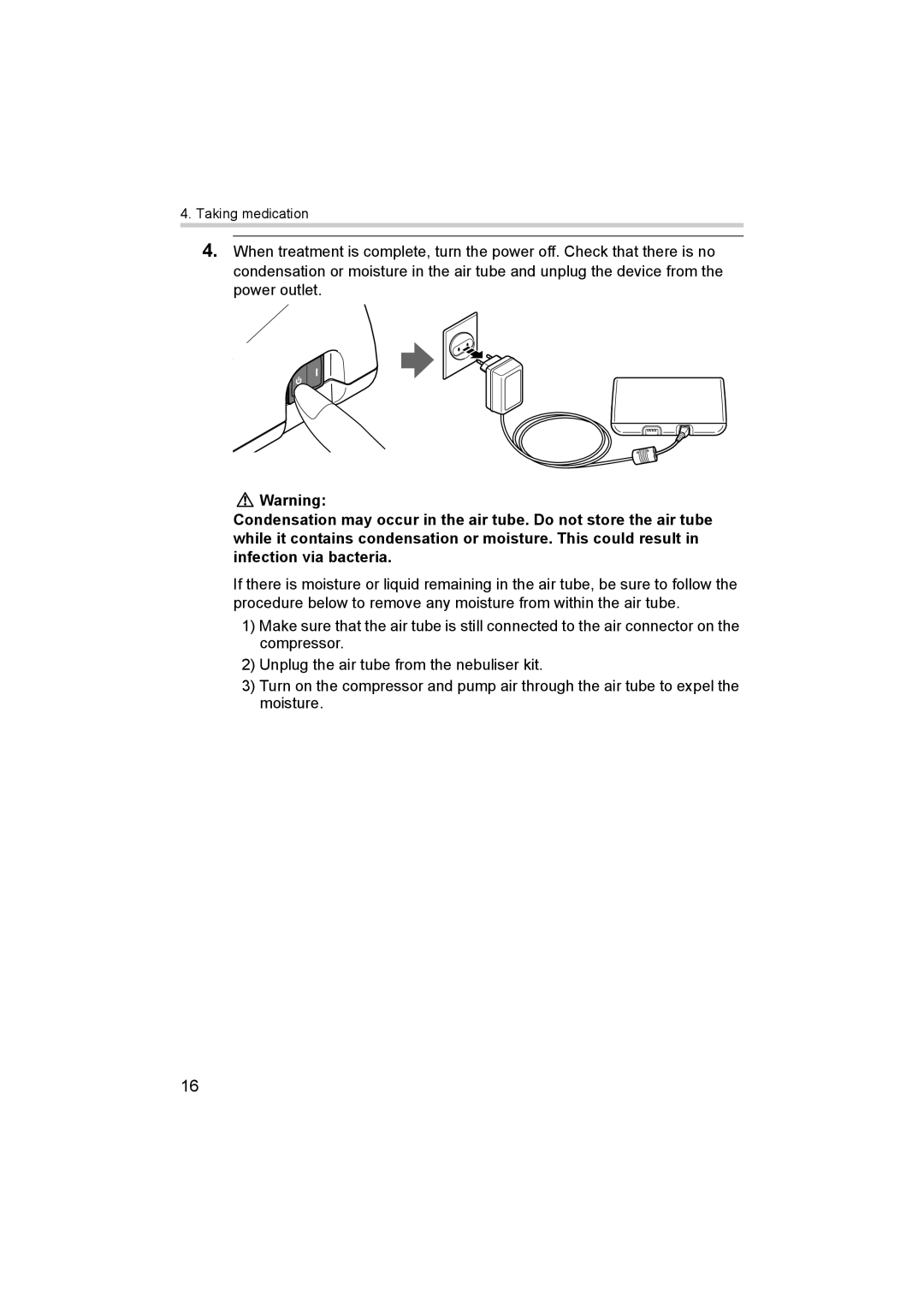 Omron ne-c801 instruction manual Taking medication 