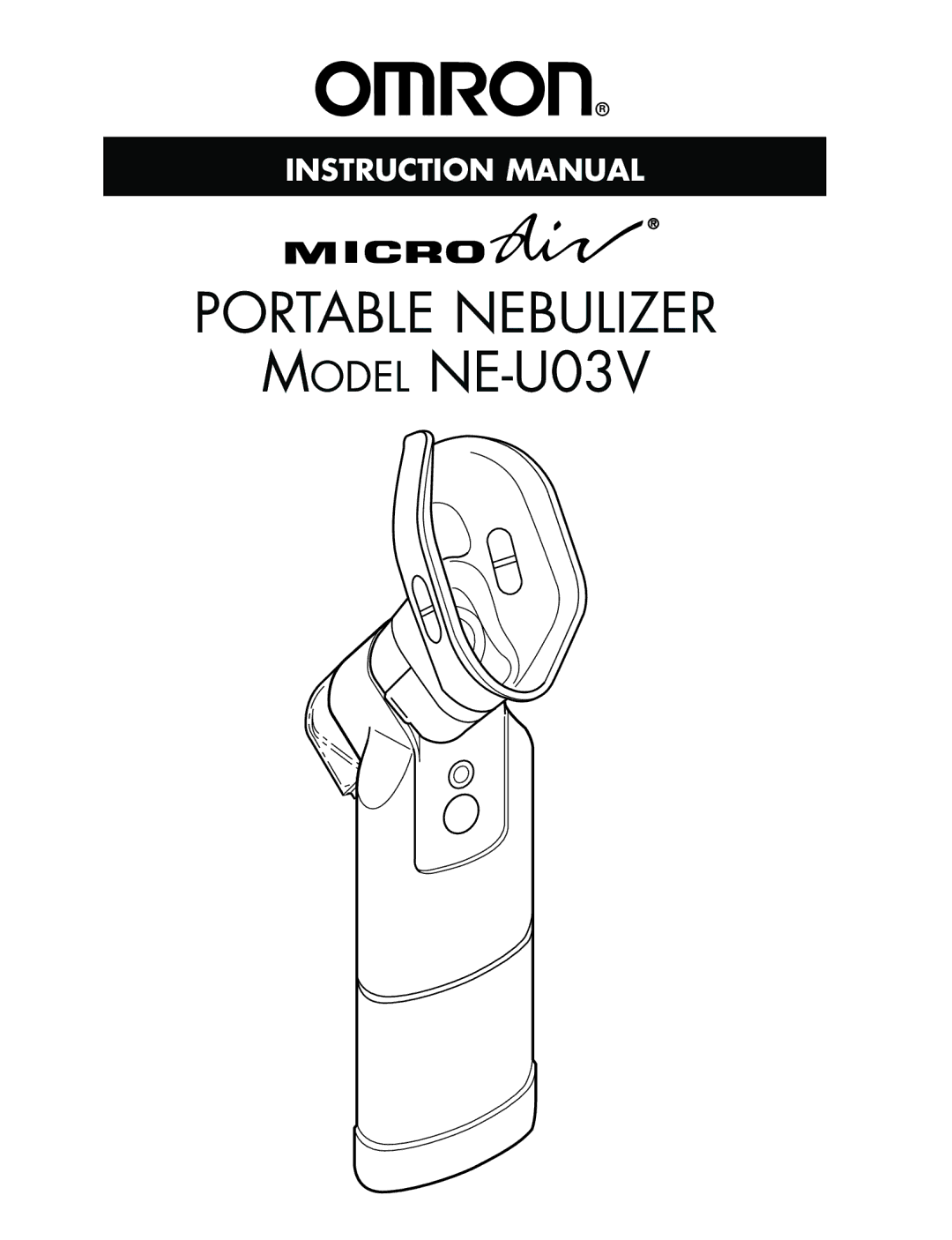 Omron manual Portable Nebulizer Model NE-U03V 