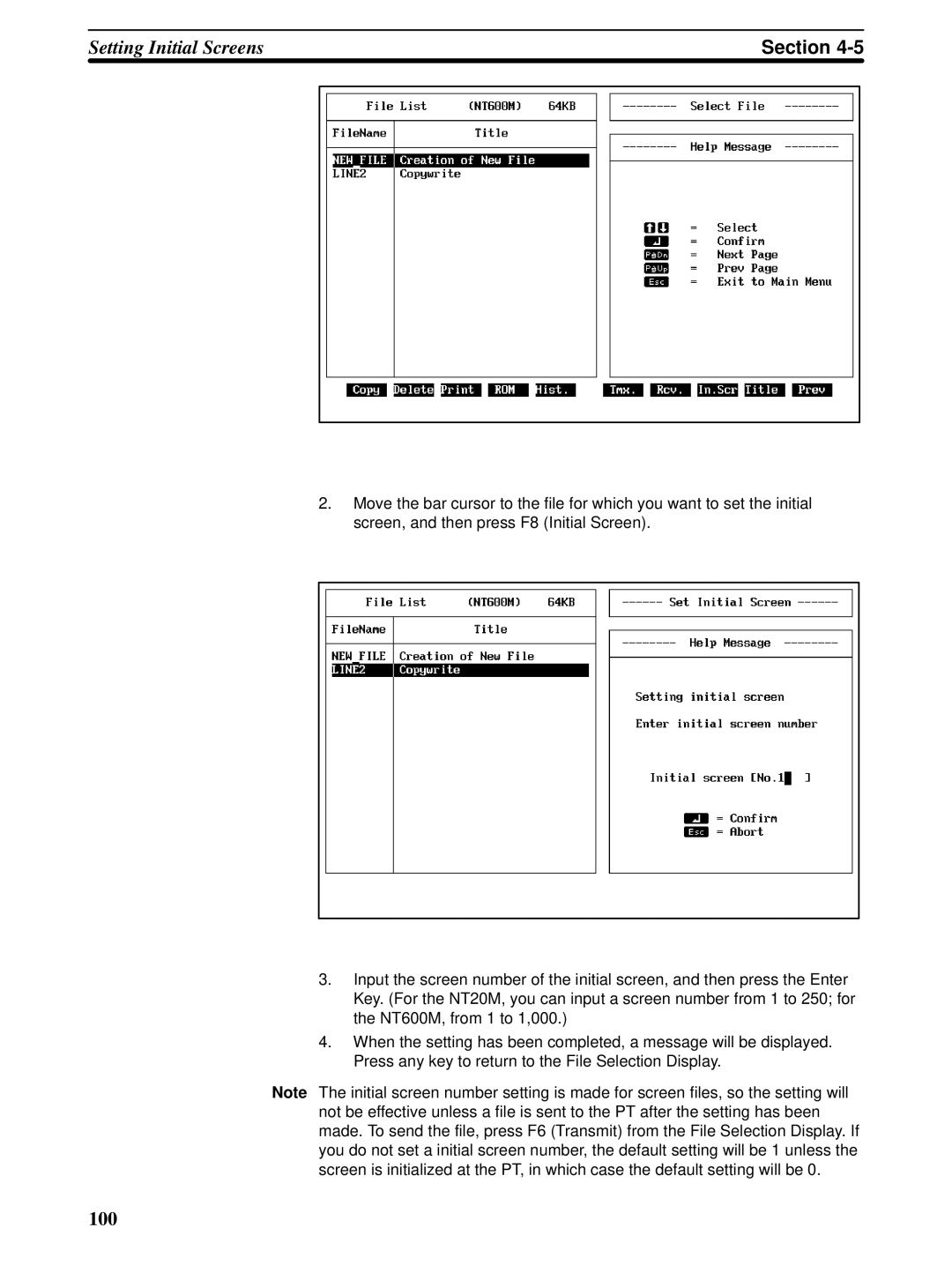 Omron NT600M, NT-series, NT20M manual 100 