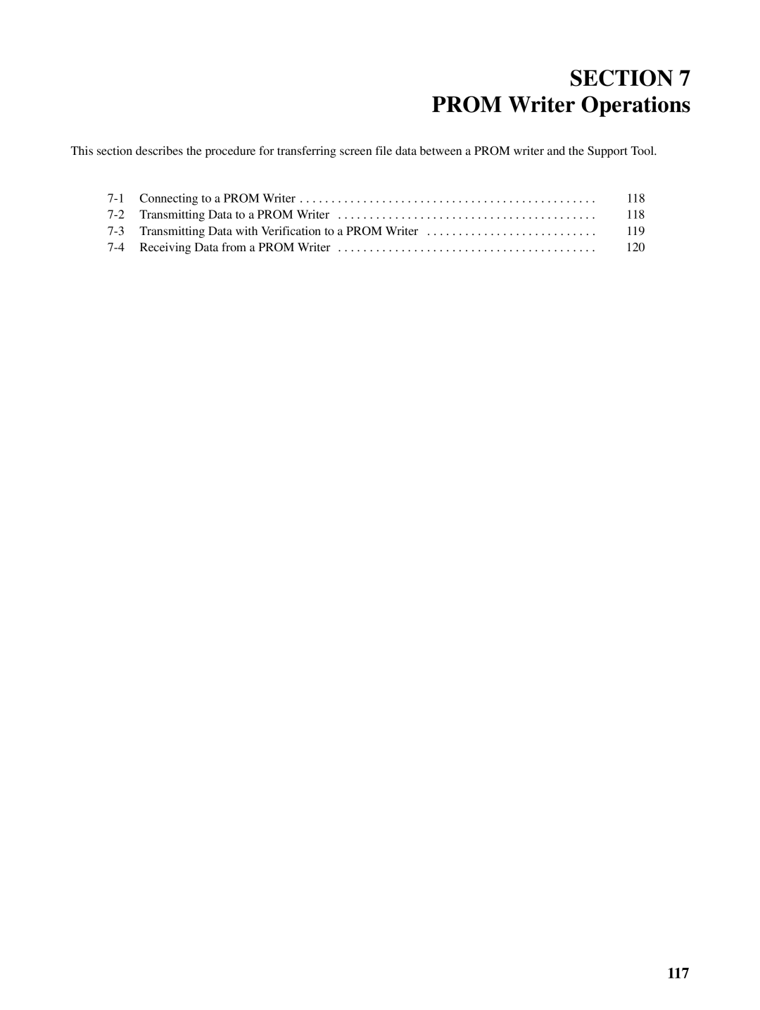 Omron NT20M, NT-series, NT600M manual Prom Writer Operations 