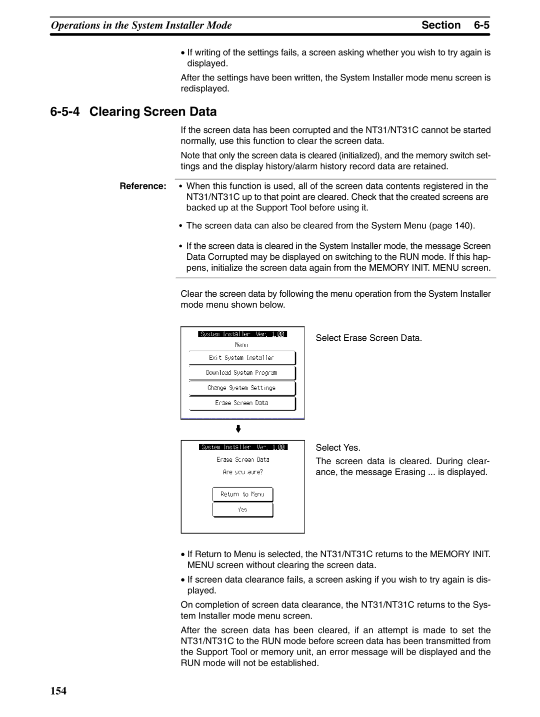 Omron NT31 NT31C manual 154 